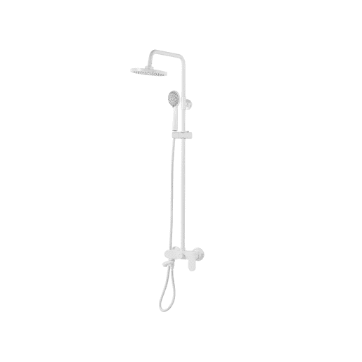 Conjunto de duche com misturadora e chuveiro com efeito chuva GURARA Branco