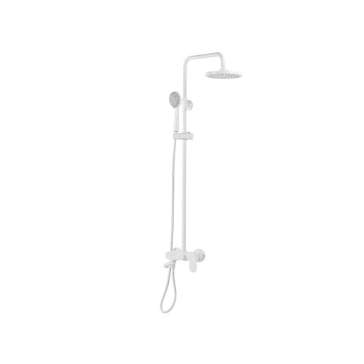 Conjunto de duche com misturadora e chuveiro com efeito chuva GURARA Branco