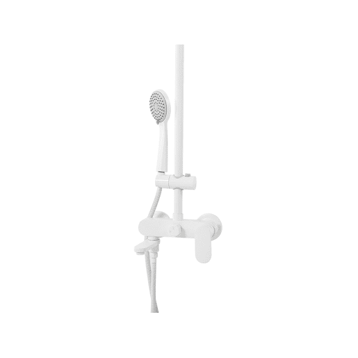 Conjunto de duche com misturadora e chuveiro com efeito chuva GURARA Branco