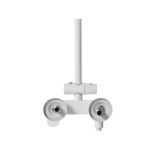 Conjunto de duche com misturadora e chuveiro com efeito chuva GURARA Branco