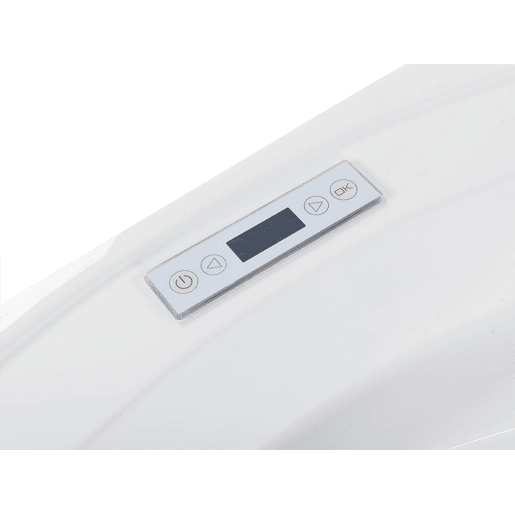 Banheira de hidromassagem de canto com LED MILANO Com altifalante Bluetooth integrado 1810 x 1500 mm Branco