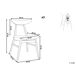 Beliani Silla de comedor LYNN Beliani Silla de comedor LYNN Beige
