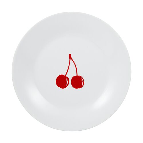 Plato de postre 4 piezas fruits united colors of benetton