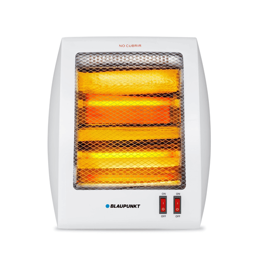 Blaupunkt BP1004 - Fogão Quartzo Dois Tubos 800w 2 Níveis de Potência: 400w - 800w. Proteção térmica, interruptor anti-tombamento.