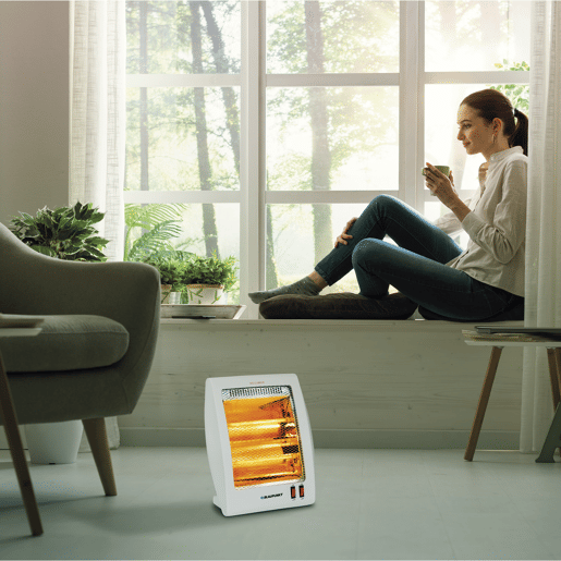 Blaupunkt BP1004 - Fogão Quartzo Dois Tubos 800w 2 Níveis de Potência: 400w - 800w. Proteção térmica, interruptor anti-tombamento.
