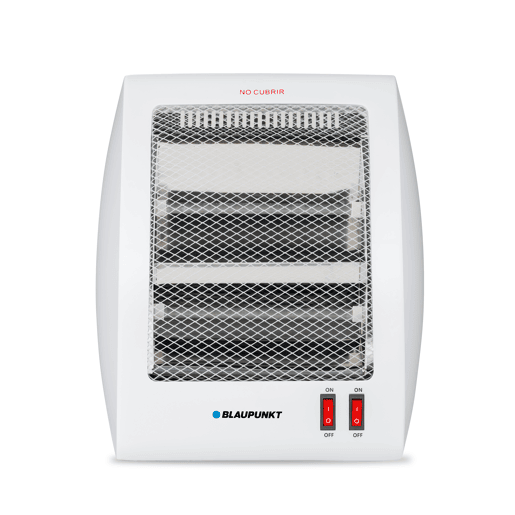 Blaupunkt BP1004 - Fogão Quartzo Dois Tubos 800w 2 Níveis de Potência: 400w - 800w. Proteção térmica, interruptor anti-tombamento.