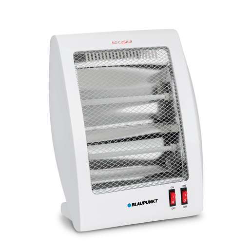 Blaupunkt BP1004 - Fogão Quartzo Dois Tubos 800w 2 Níveis de Potência: 400w - 800w. Proteção térmica, interruptor anti-tombamento.