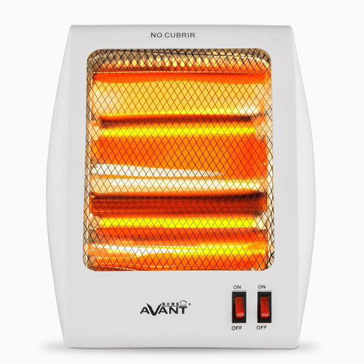 AVANT AV7585 - Fogão Elétrico Quartzo 2 Tubos, 800w. 2 níveis de potência: 400 W - 800 W. Interruptor anti-tombamento, proteção térmica. Cor cinzenta