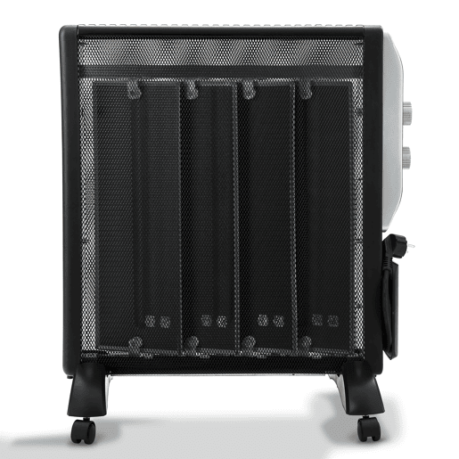 Avant AV7577 - Radiador Mica 2000w com 2 níveis de potência: 1000w - 2000w. Termostato ajustável, rodas giratórias, proteção contra superaquecimento, convecção rápida e difusão de calor. Cor preta