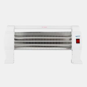 AVANT AV7552 - Fogão Elétrico de Quartzo com 3 Níveis de Potência 400w, 800w e 1200w, 3 Barras de Piso, Interruptor Anti-Tombamento e Proteção Térmica. Cor cinzenta.