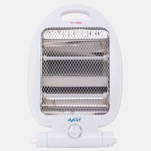 AVANT AV7553 - Mini Fogão Elétrico Quartzo com 2 Tubos. 800w com 2 níveis de potência: 400w - 800w. Interruptor anti-tombamento, proteção térmica. Cor branca