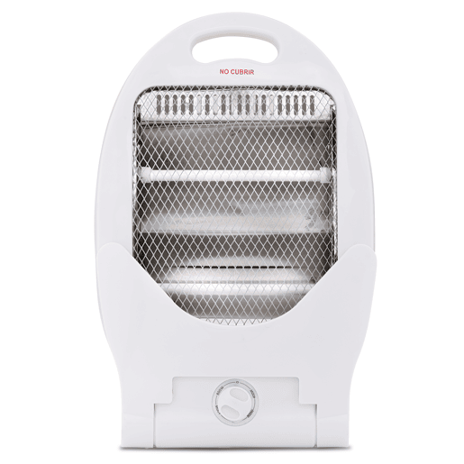 AVANT AV7553 - Mini Fogão Elétrico Quartzo com 2 Tubos. 800w com 2 níveis de potência: 400w - 800w. Interruptor anti-tombamento, proteção térmica. Cor branca
