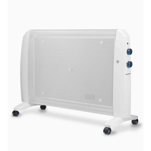 Blaupunkt BP1007 - Radiador Mica 2000w com 2 Níveis de Potência: 1000w - 2000w. Interruptor anti-tombamento, termostato de temperatura ambiente ajustável e proteção contra superaquecimento.