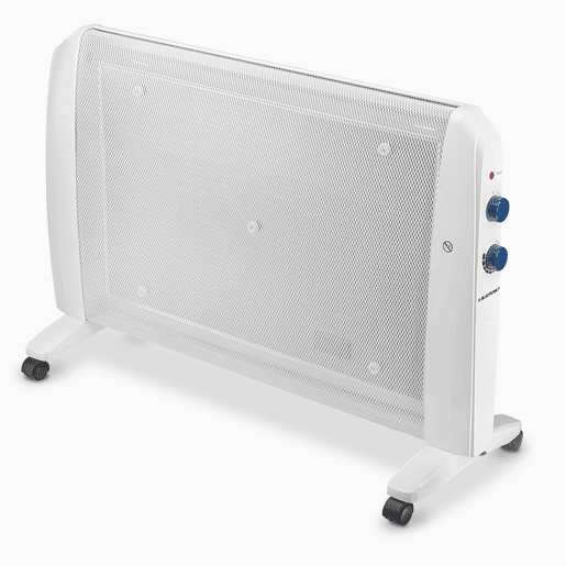 Blaupunkt BP1007 - Radiador Mica 2000w com 2 Níveis de Potência: 1000w - 2000w. Interruptor anti-tombamento, termostato de temperatura ambiente ajustável e proteção contra superaquecimento.