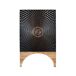 Aparador Alto De Madera De Mango Con 2 Puertas Aparador Alto De Madera De Mango Con 2 Puertas Negro/ Madera