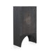 Aparador Alto De Madera De Mango Con 2 Puertas Aparador Alto De Madera De Mango Con 2 Puertas Negro/ Madera