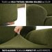 Funda para Sofá NIAGARA Funda para Sofá NIAGARA Verde Oscuro