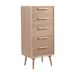 Cómoda de madera de fresno natural de 5 cajones Cómoda de madera de fresno natural de 5 cajones Madera