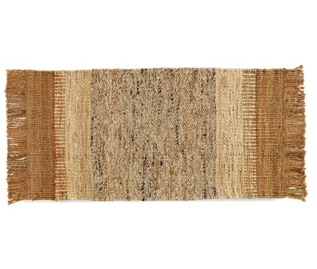 Alfombra de yute/lana 60x120 cm