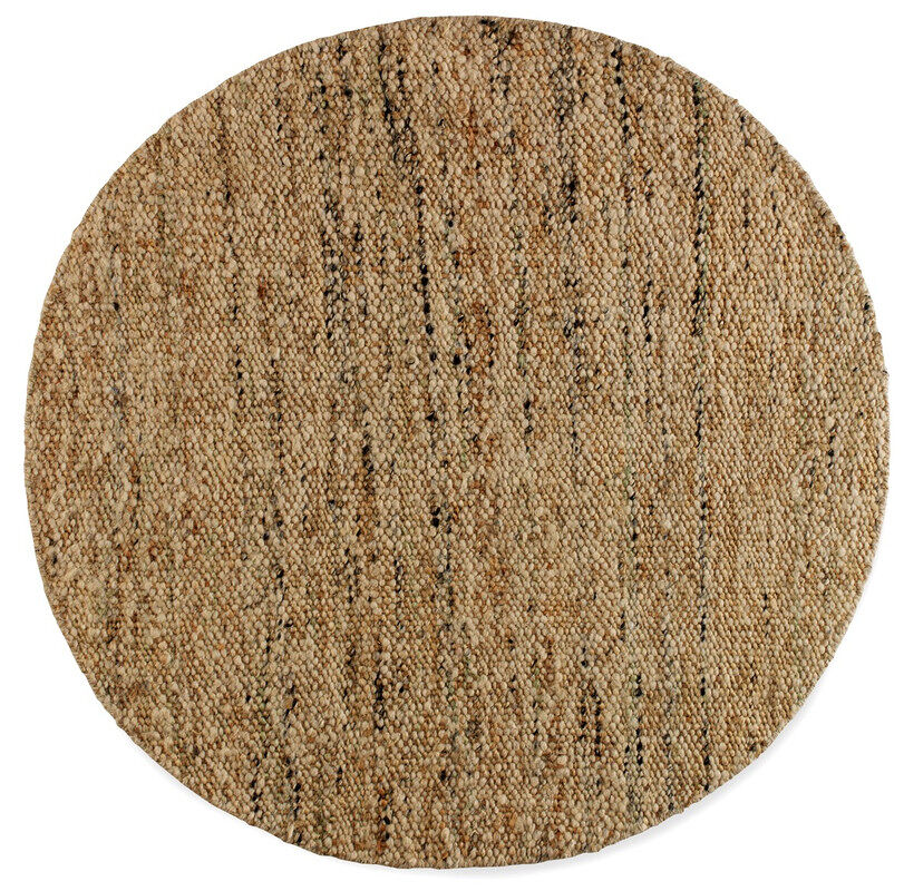 Alfombra de yute/lana 120cm diam.