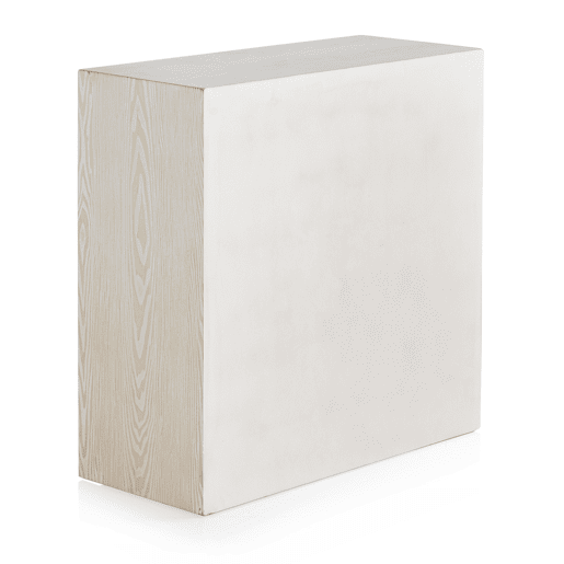 Baú de madeira de freixo branco lavado com 2 portas Baú de madeira de freixo branco lavado com 2 portas