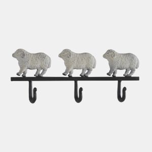 Conjunto 2 cabides de metal 3 ganchos