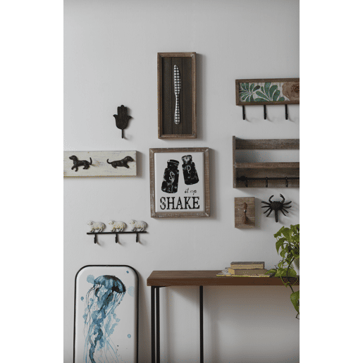 Conjunto 2 cabides de metal 5 ganchos