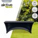 Funda elástica para mesa rectangular Aktive Funda elástica para mesa rectangular Aktive Negro