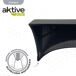 Funda elástica para mesa rectangular Aktive Funda elástica para mesa rectangular Aktive Negro