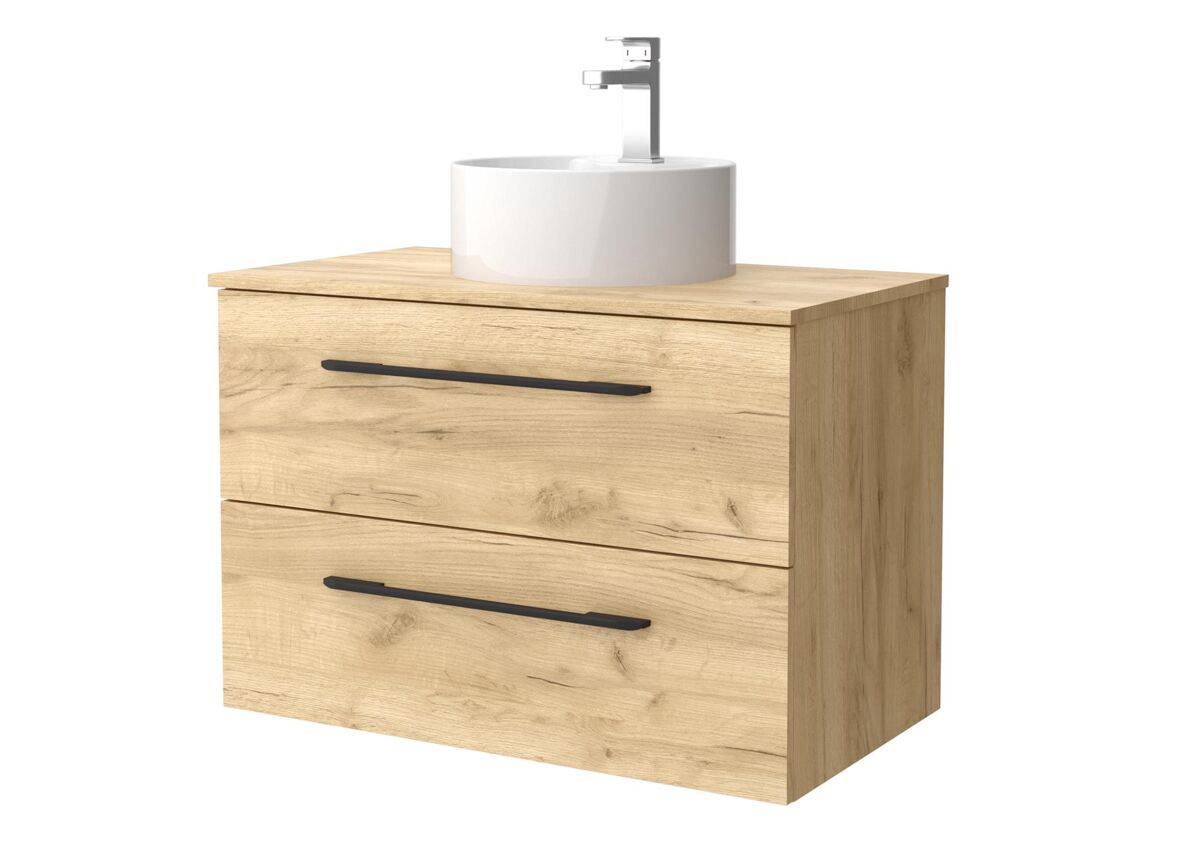 Mueble Baño MORAI 2caj. Lavabo posar 1 poza 80