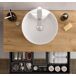 Mueble de baño 2 cajones y 2 coquetas laterales 2 huecos con Lavabo 120 Mueble de baño 2 cajones y 2 coquetas laterales 2 huecos con Lavabo 120 Blanco