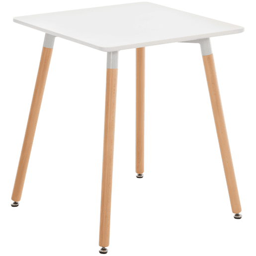 Mesa de Cocina Viborg Madera Blanco 60X60X70 cm