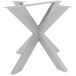 Base para mesa Duncan de acero inoxidable 85x85 Base para mesa Duncan de acero inoxidable 85x85 Plateado