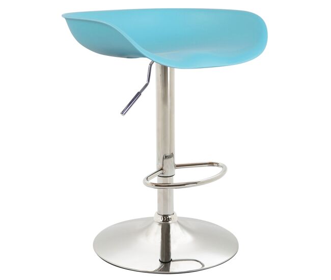 Taburete anaheim con estructura de polipropileno plástico azul 43x52x67 cm