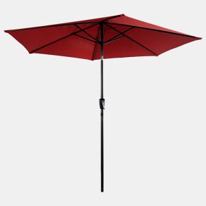 Guarda-sol redondo reto HAPUNA 2,70 m de diâmetro vermelho