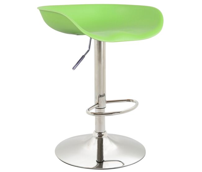 Taburete anaheim con estructura de polipropileno plástico verde 43x52x67 cm