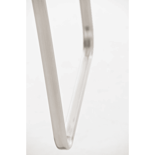 Taburete de bar Limon de piel sintetica Simil cuero Blanco 46X39X80 cm