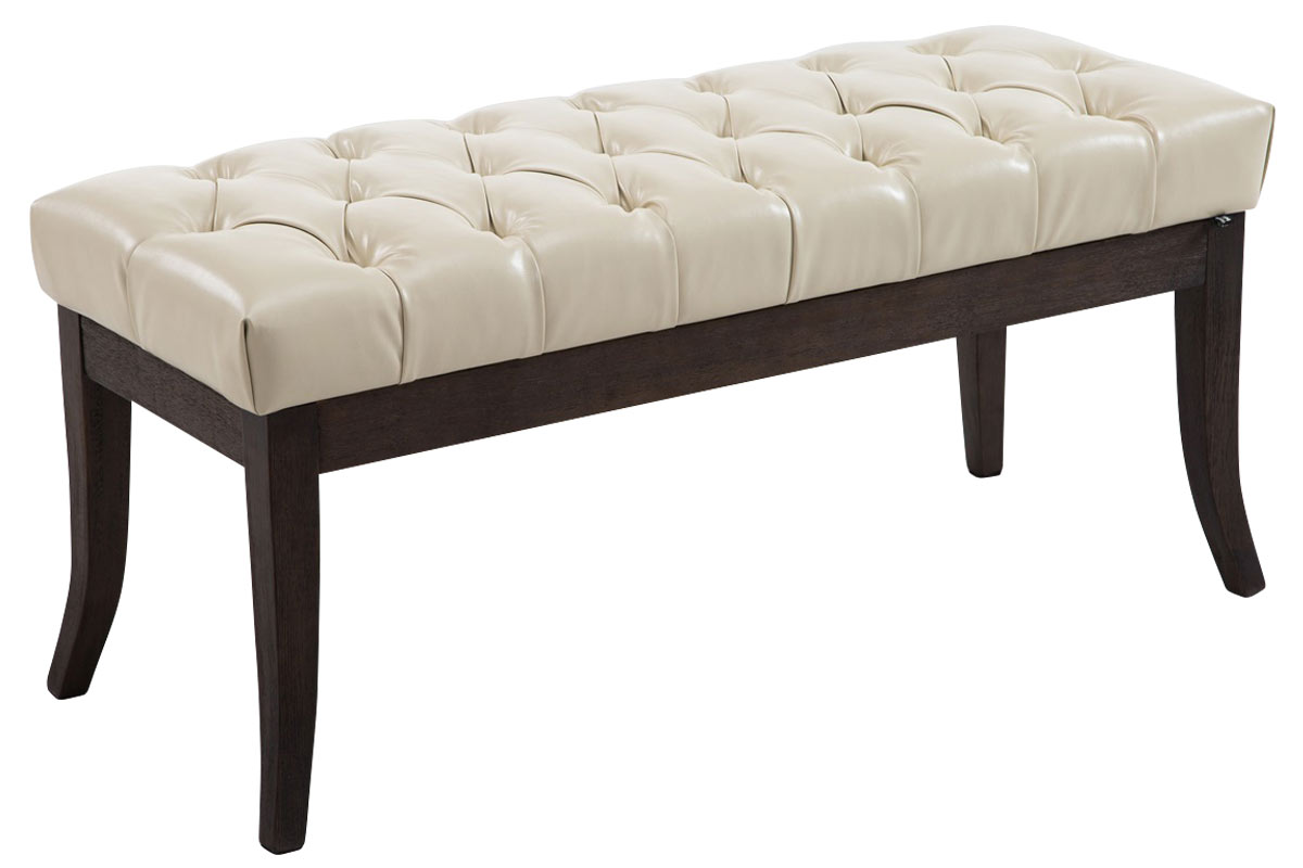 Taburete Recibidor Ramses En Madera Oscura 100x38