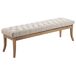 Banco Recibidor Ramses En Tela & Madera Clara 150x38 Banco Recibidor Ramses En Tela & Madera Clara 150x38 Crema