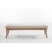 Banco Recibidor Ramses En Tela & Madera Clara 150x38 Banco Recibidor Ramses En Tela & Madera Clara 150x38 Crema