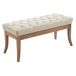 Banco Recibidor Ramses En Madera Clara 100x38 Banco Recibidor Ramses En Madera Clara 100x38 Crema