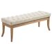 Banco Recibidor Ramses En Madera Clara 120x38 Banco Recibidor Ramses En Madera Clara 120x38 Crema