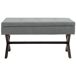 Banco Namaro tapizado en tela con almacenamiento 98x57 Banco Namaro tapizado en tela con almacenamiento 98x57 Gris