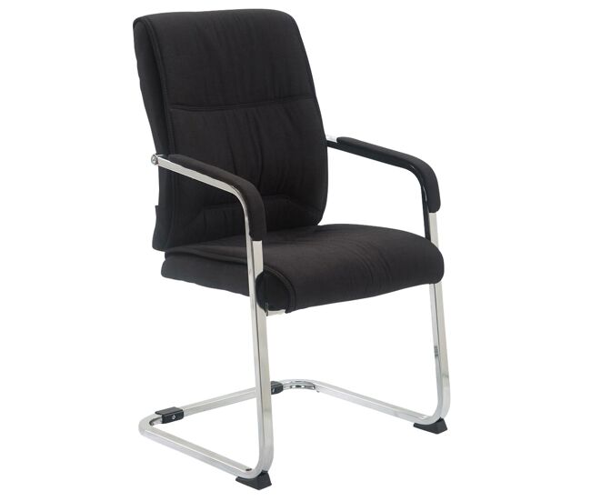Silla de conferencia anubis en tela negro 65x58x102 cm