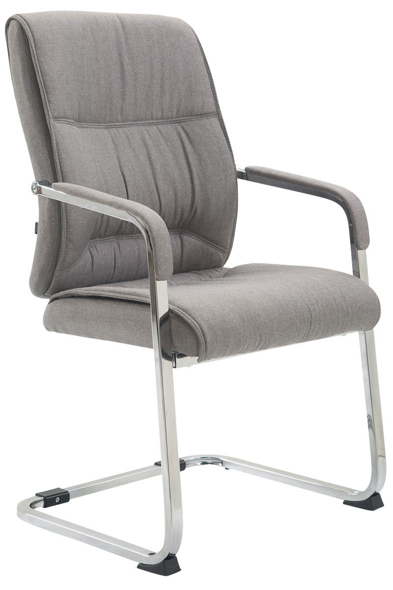 Silla de conferencia anubis en tela gris 65x58x102 cm