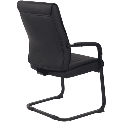 Silla De Conferencia Anubis en polipiel Simil cuero Negronegro 65X58X102 cm