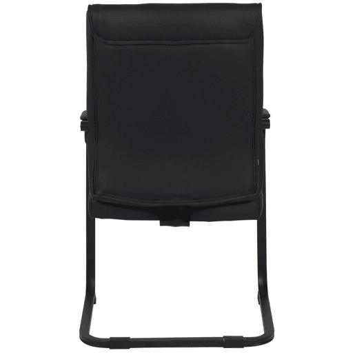 Silla De Conferencia Anubis en polipiel Simil cuero Negronegro 65X58X102 cm