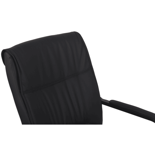 Silla De Conferencia Anubis en polipiel Simil cuero Negronegro 65X58X102 cm