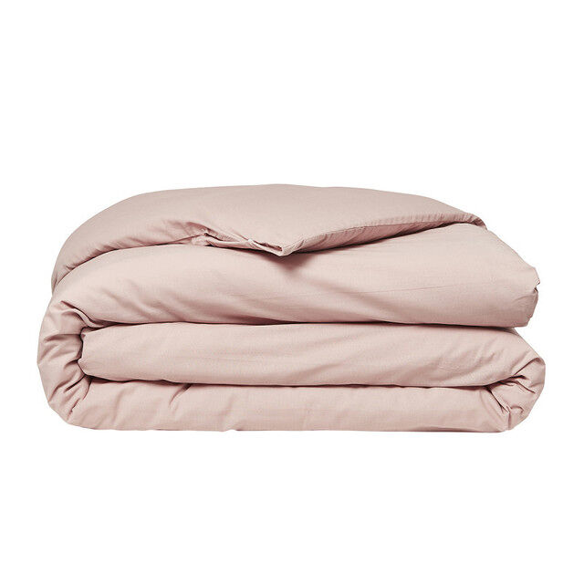 Funda nórdica lisa 100% algodón, calidad 144 hilos. rosado 260x240cm