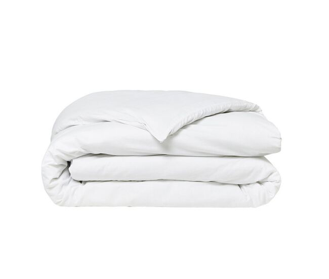 Funda nórdica lisa 100% algodón, calidad 144 hilos. blanco 240x220cm